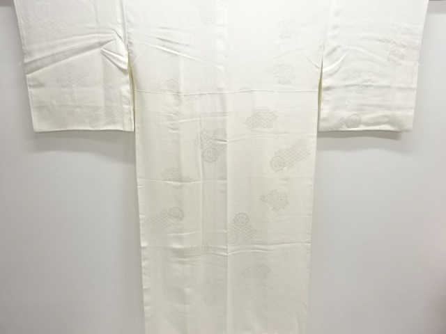 JAPANESE KIMONO / JUBAN / WOVEN FLOWER CREST & ASANOHA 